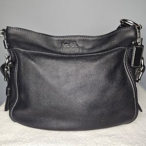 Coach Black Leather Shoulder Bag